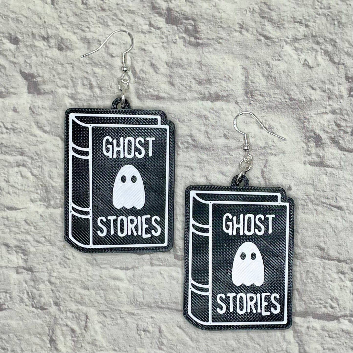 Ghost Stories Statement Earrings or Keychain 3D Printed