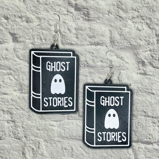 Ghost Stories Statement Earrings or Keychain 3D Printed