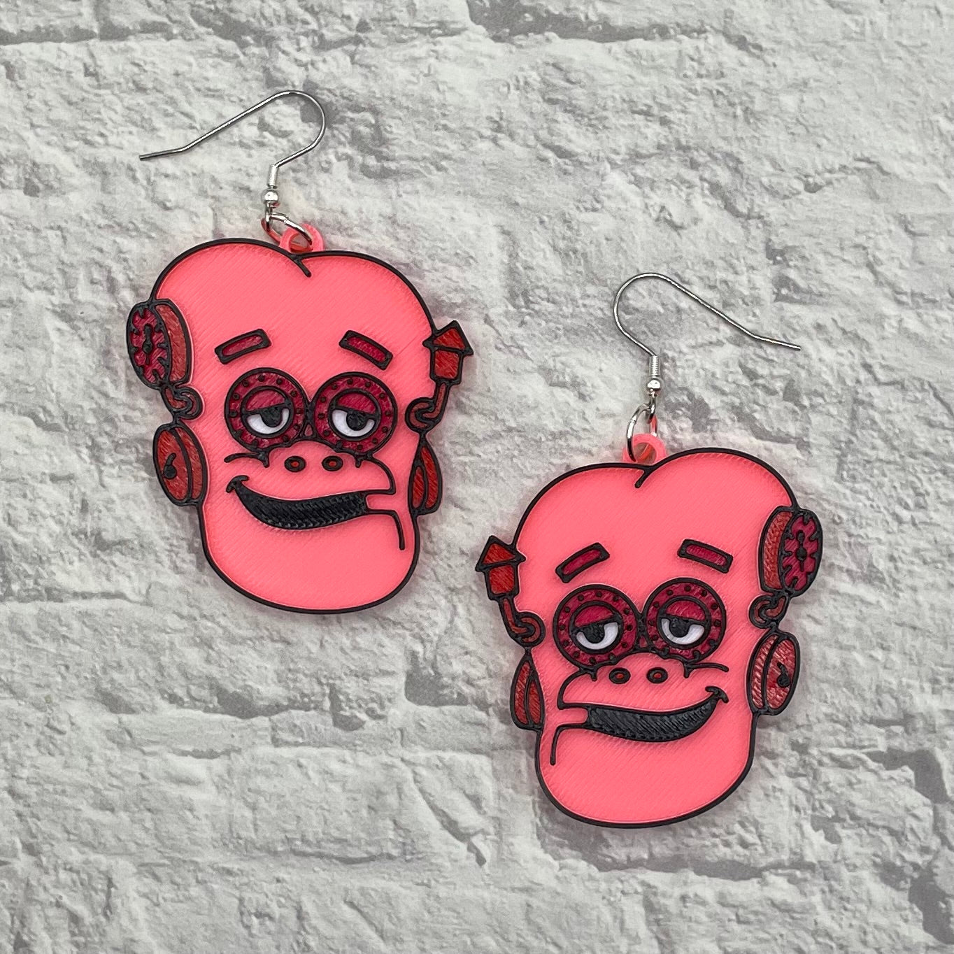 Monster Cereal Statement Earrings or Keychain 3D Printed
