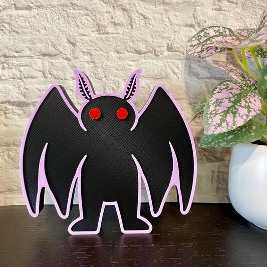 Mothman Cryptid Shelf Sitter 3D Printed