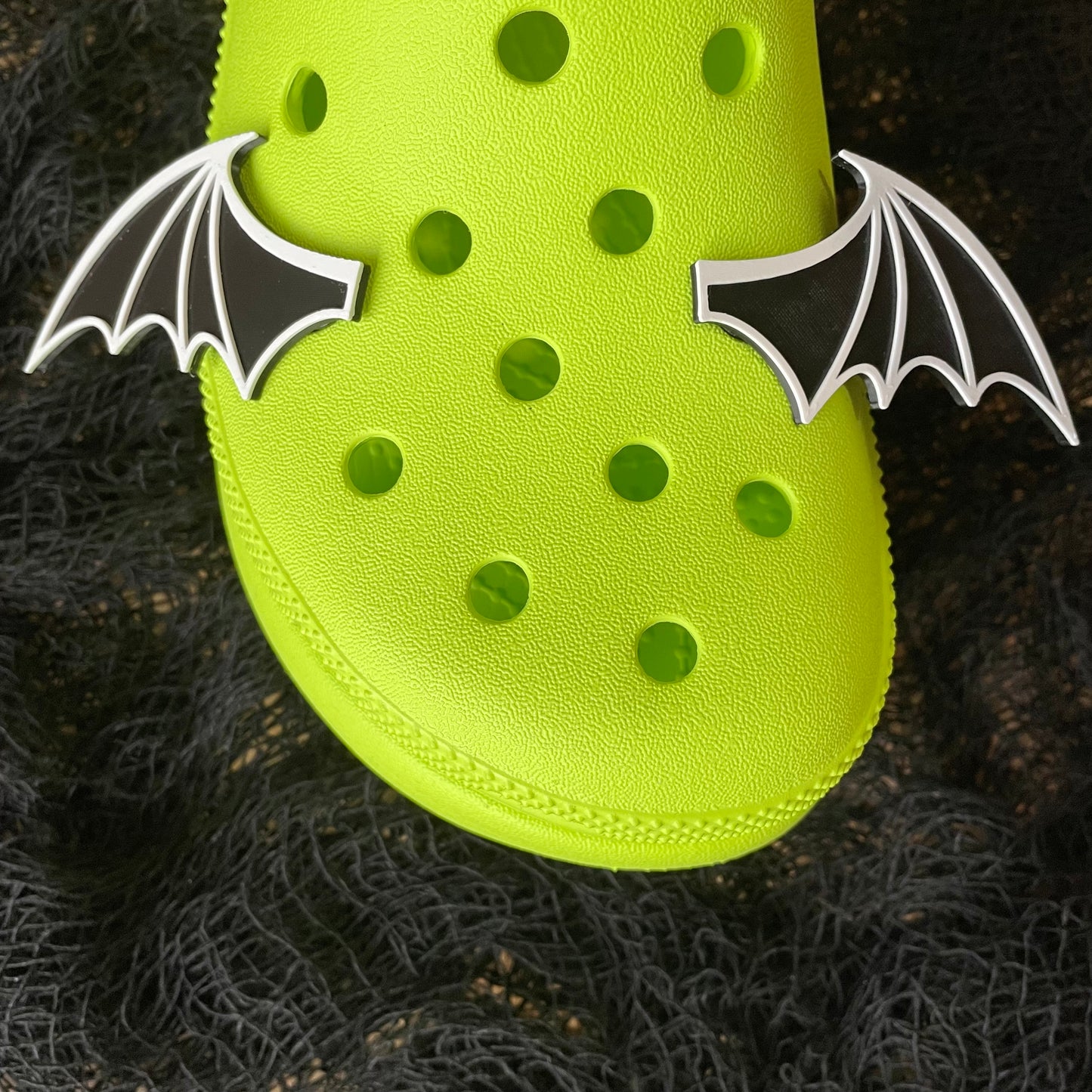 Bat Wing Shoe Charms 3D Printed
