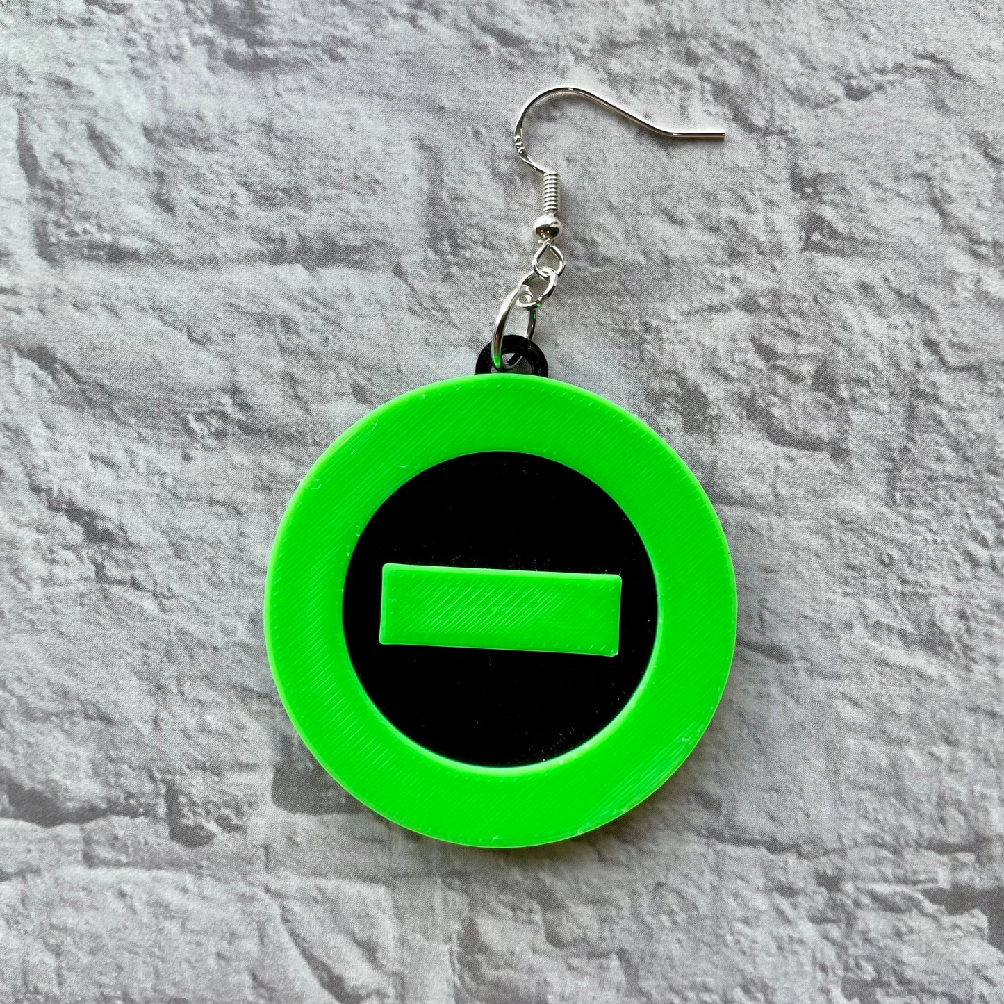 Type O Negative Statement Earrings or Keychain 3D Printed