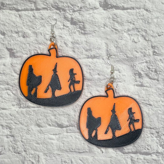 Halloween Horror Statement Earrings or Keychain 3D Printed