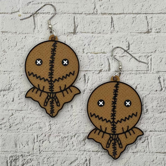 Sam Horror Statement Earrings or Keychain 3D Printed