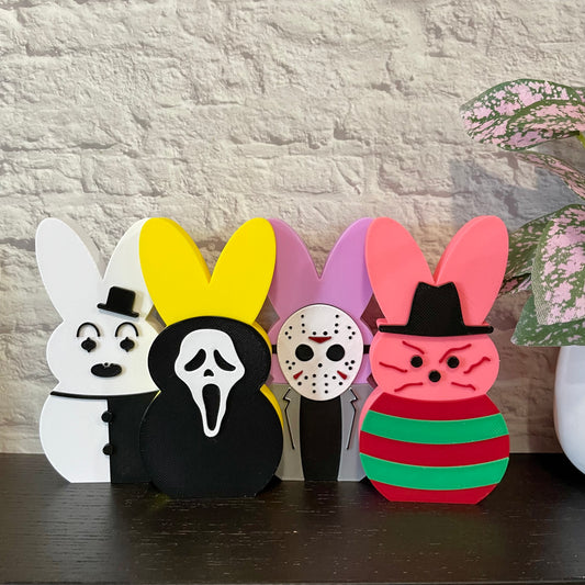 Easterween Set Of Horror Creeps Shelf Sitters 3D Printed