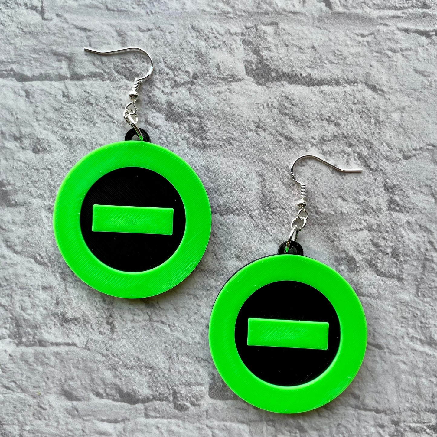 Type O Negative Statement Earrings or Keychain 3D Printed