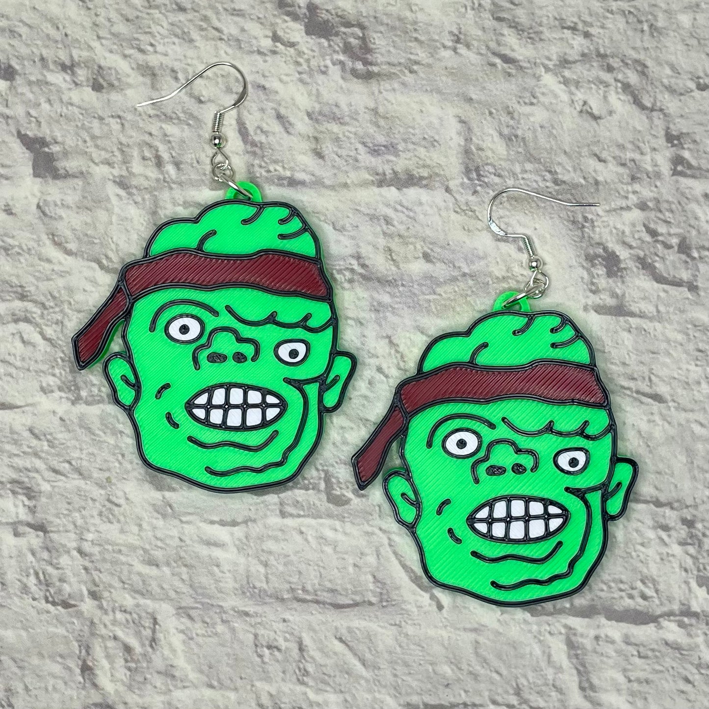 Toxie Horror Statement Earrings or Keychain 3D Printed