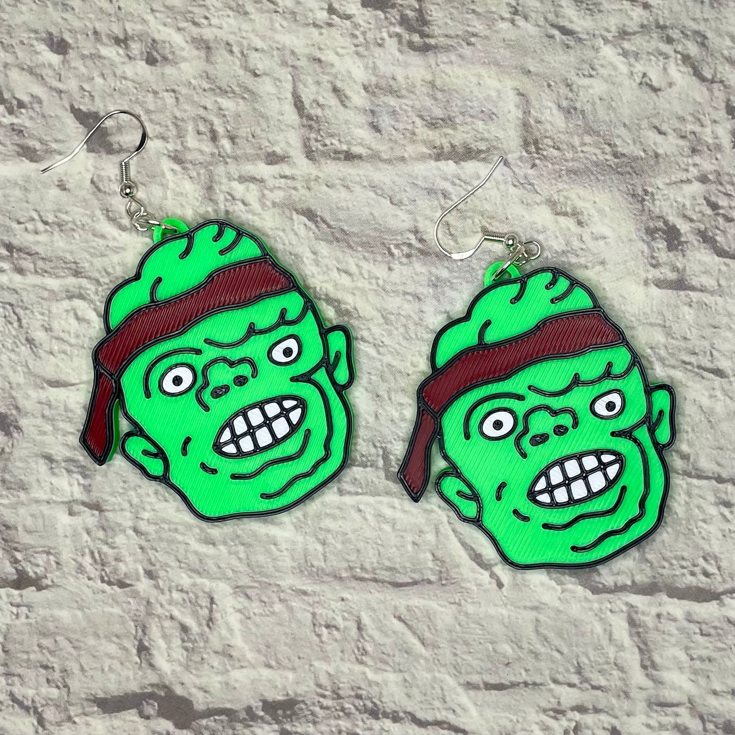 Toxie Horror Statement Earrings or Keychain 3D Printed