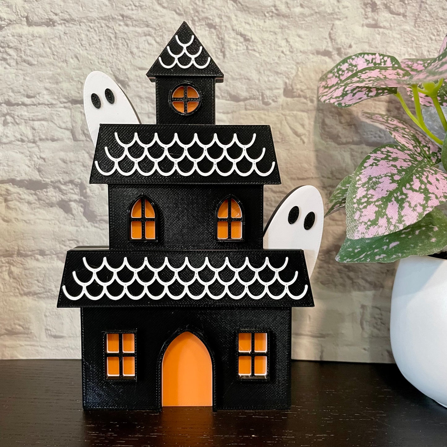 Haunted House Shelf Sitter 3D Printed