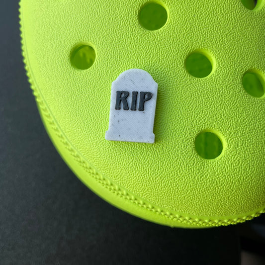 Headstone Shoe Charm 3D Printed