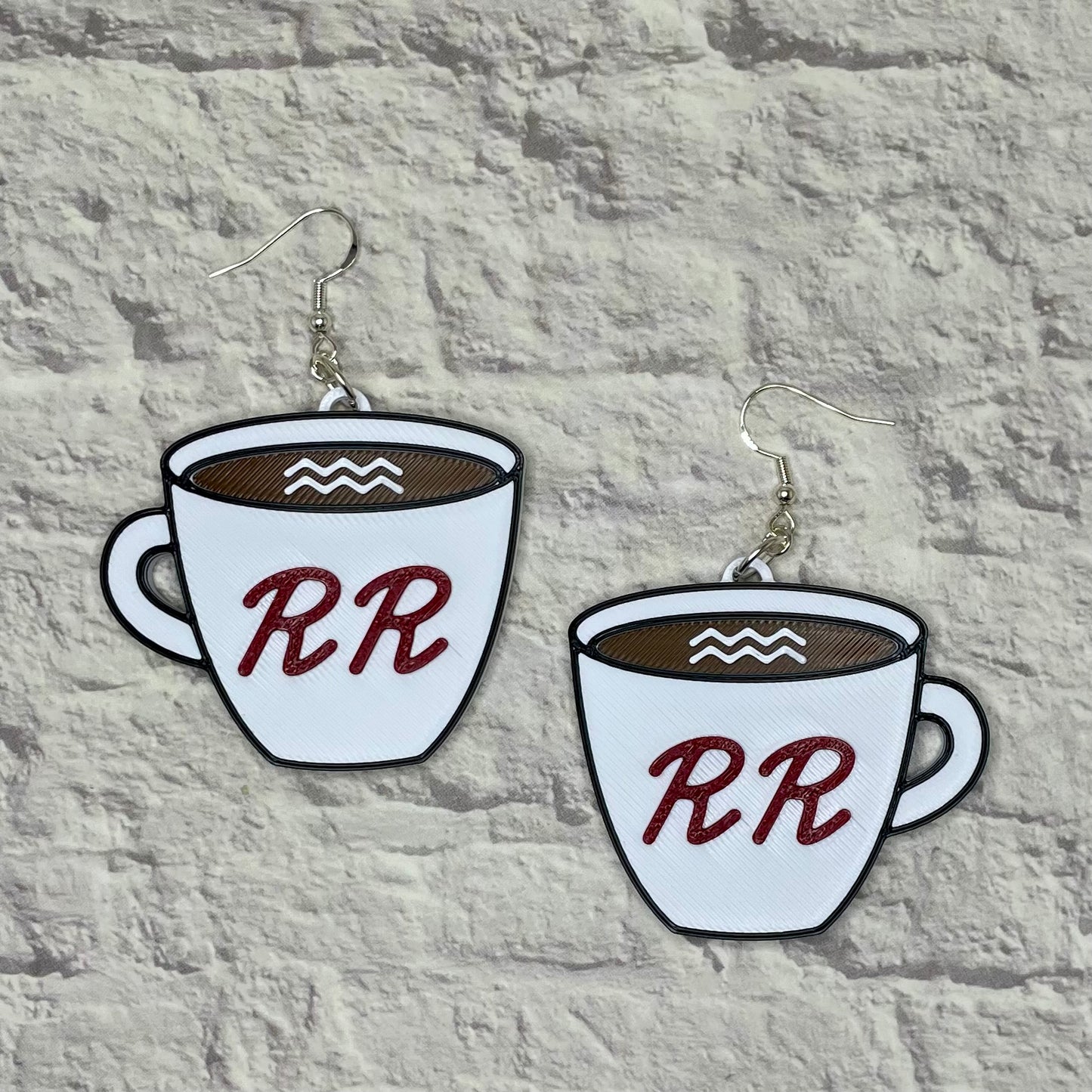 Damn Fine Earrings Statement Earrings or Keychain 3D Printed