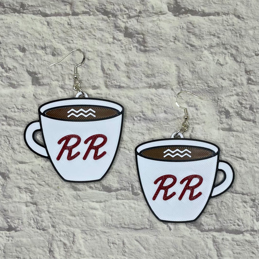 Damn Fine Earrings Statement Earrings or Keychain 3D Printed