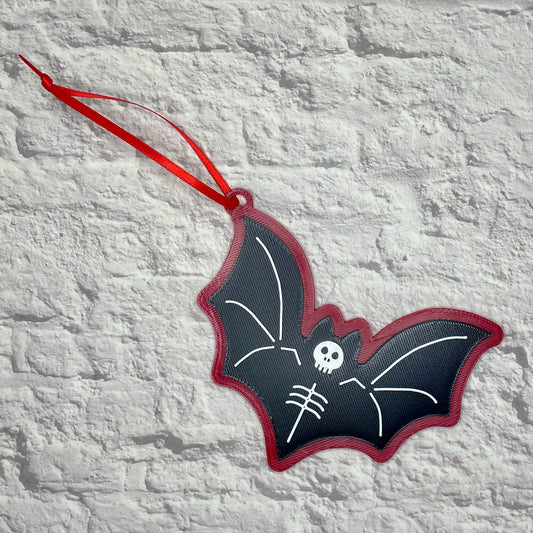 Bat Skeleton Spooky Holiday Ornament 3D Printed