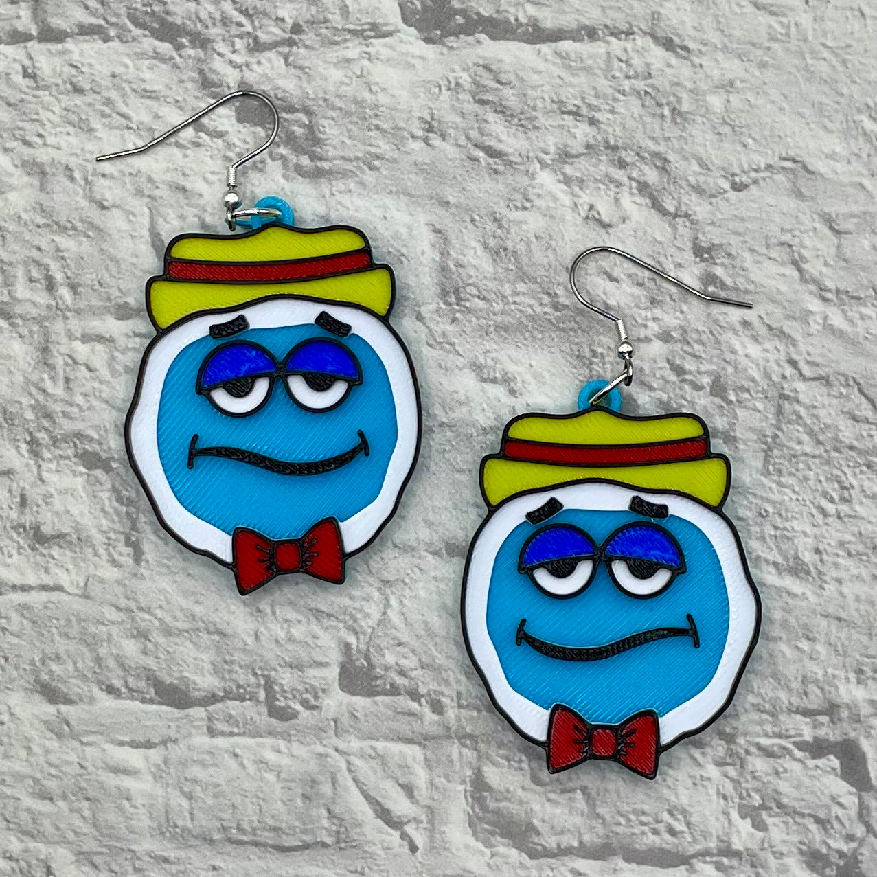 Monster Cereal Statement Earrings or Keychain 3D Printed