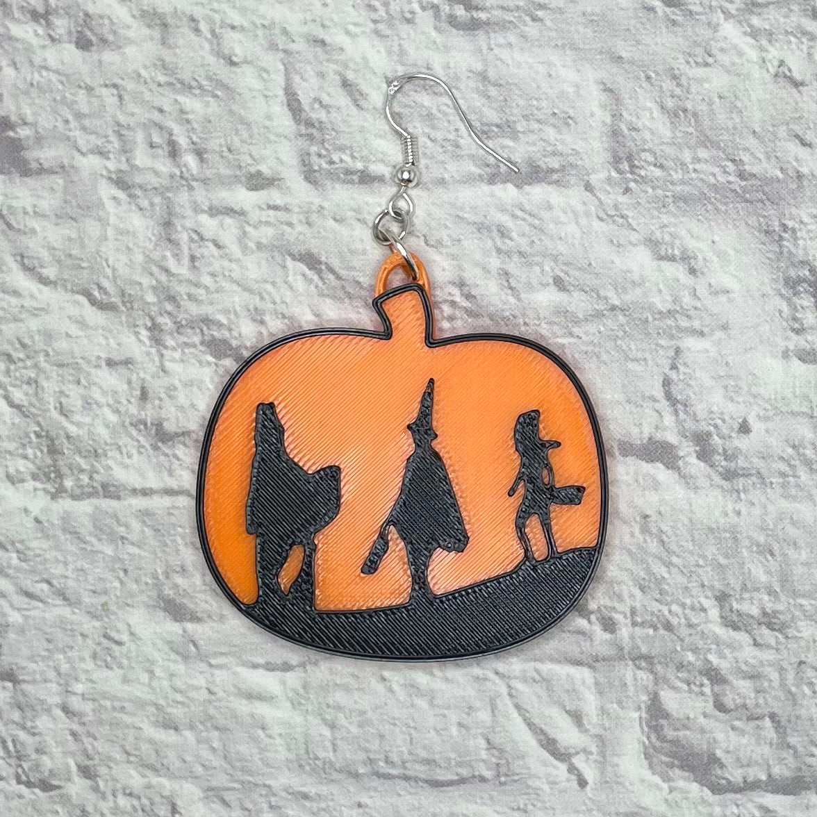 Halloween Horror Statement Earrings or Keychain 3D Printed