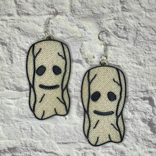 Masked Man Horror Statement Earrings or Keychain 3D Printed