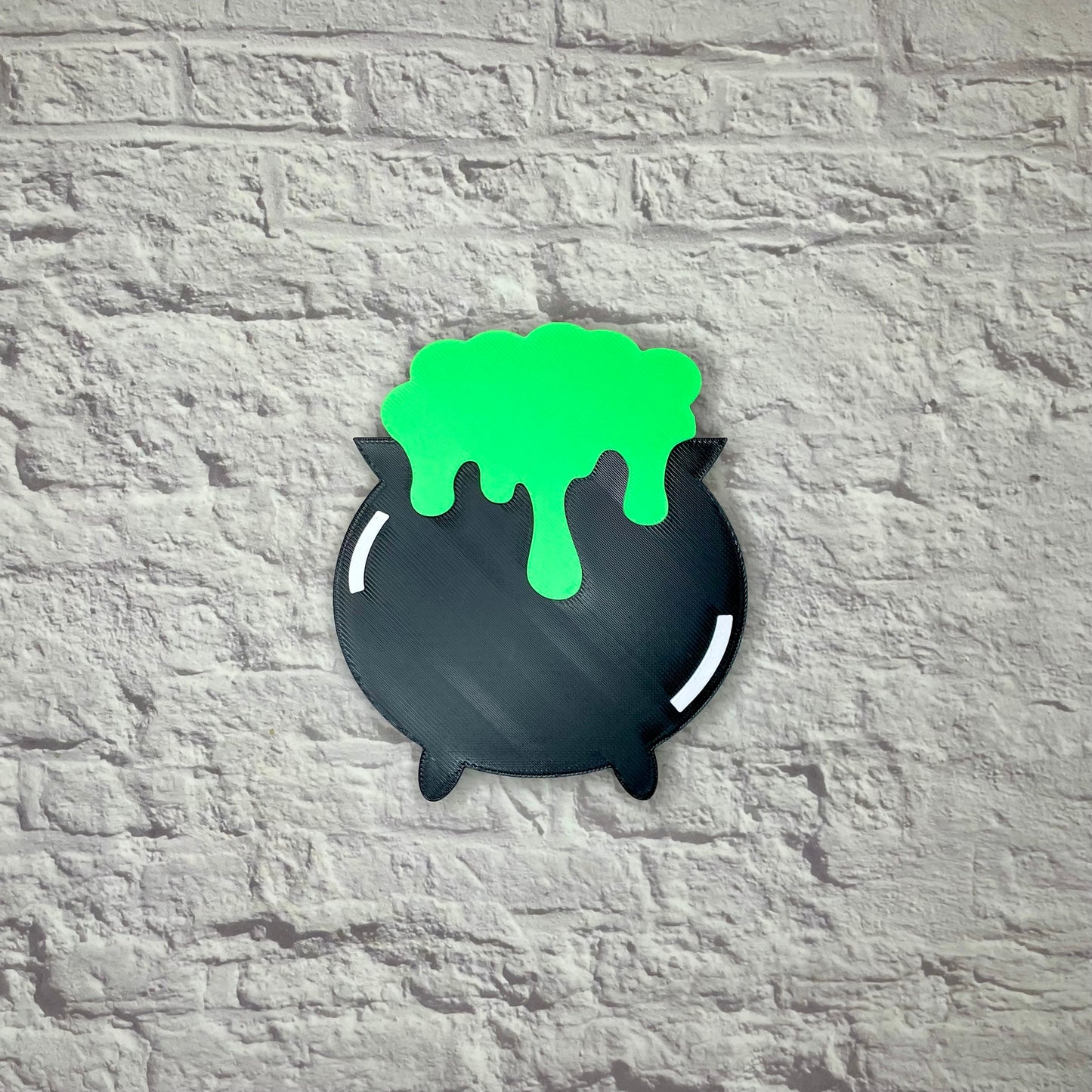 Cauldron Shelf Sitter 3D Printed