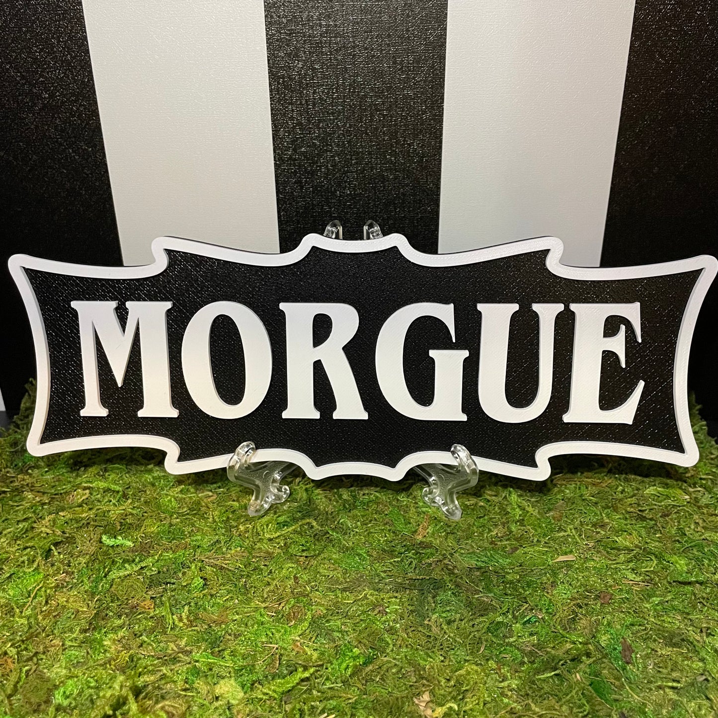Morgue Sign Wall Hanging 3D Printed