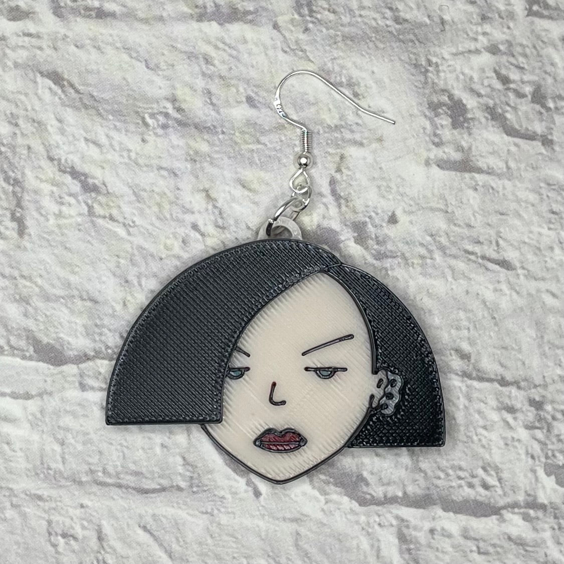Daria Statement Earrings or Keychain 3D Printed