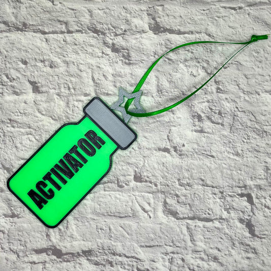 Activator Vial Holiday Ornament 3D Printed