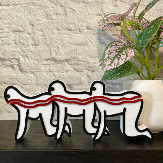 Centipede People Horror Shelf Sitter 3D Printed