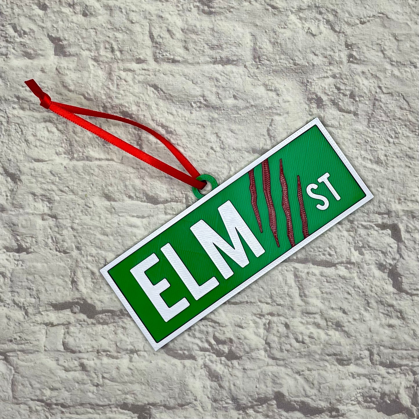 Elm Street Holiday Ornament 3D Printed