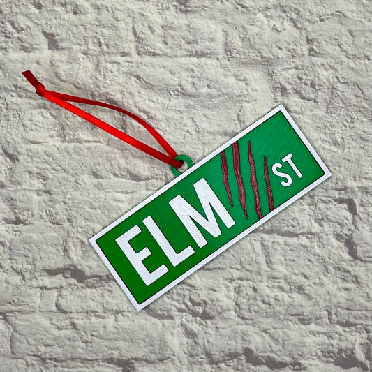 Elm Street Holiday Ornament 3D Printed