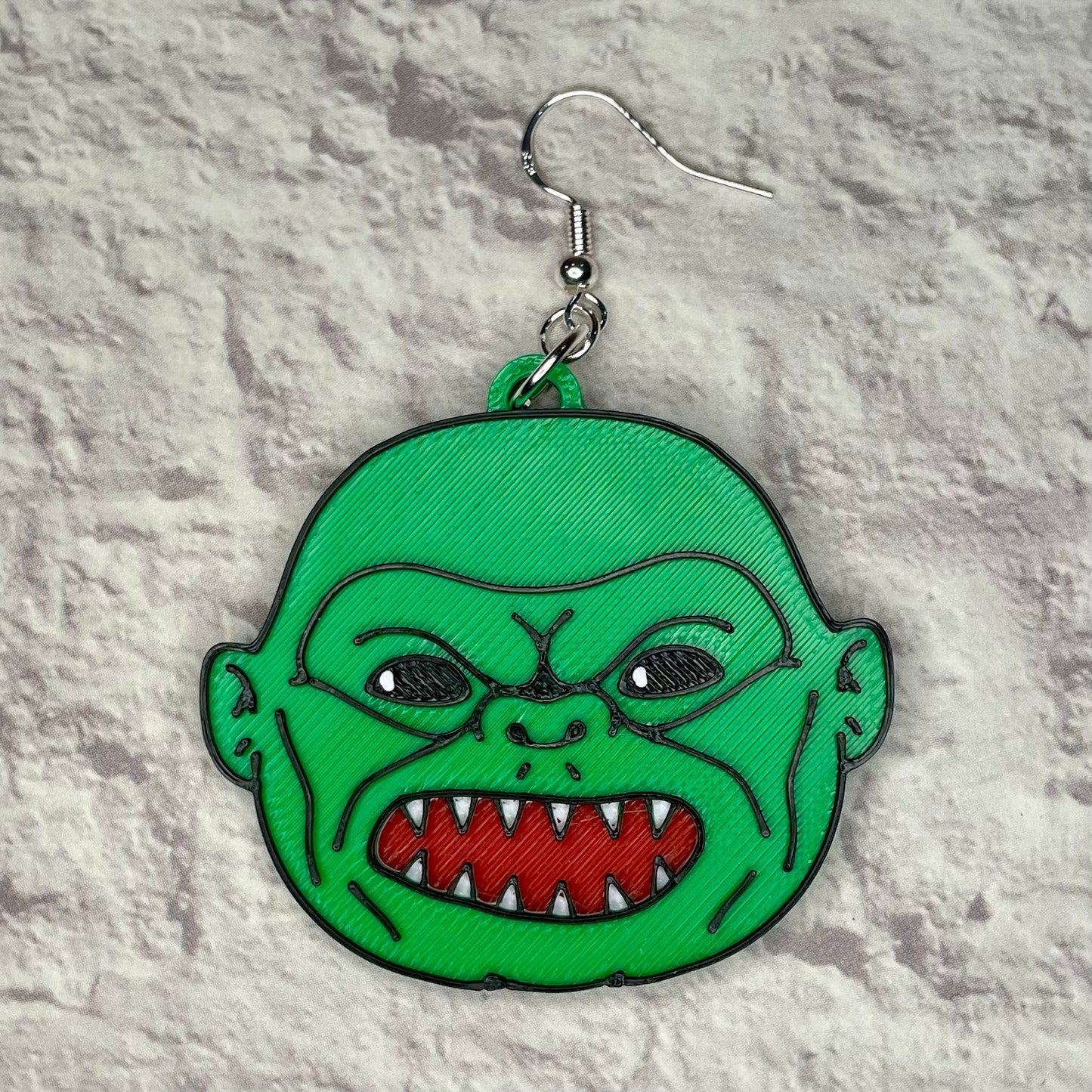 Ghoulies Horror Statement Earrings or Keychain 3D Printed