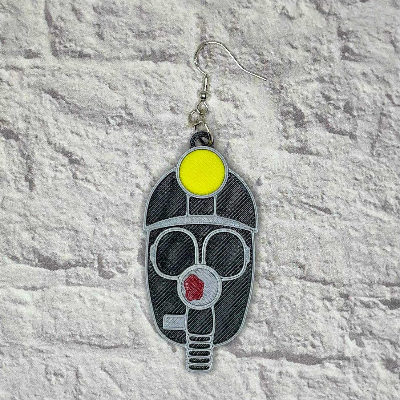 Bloody Valentine Horror Statement Earrings or Keychain 3D Printed
