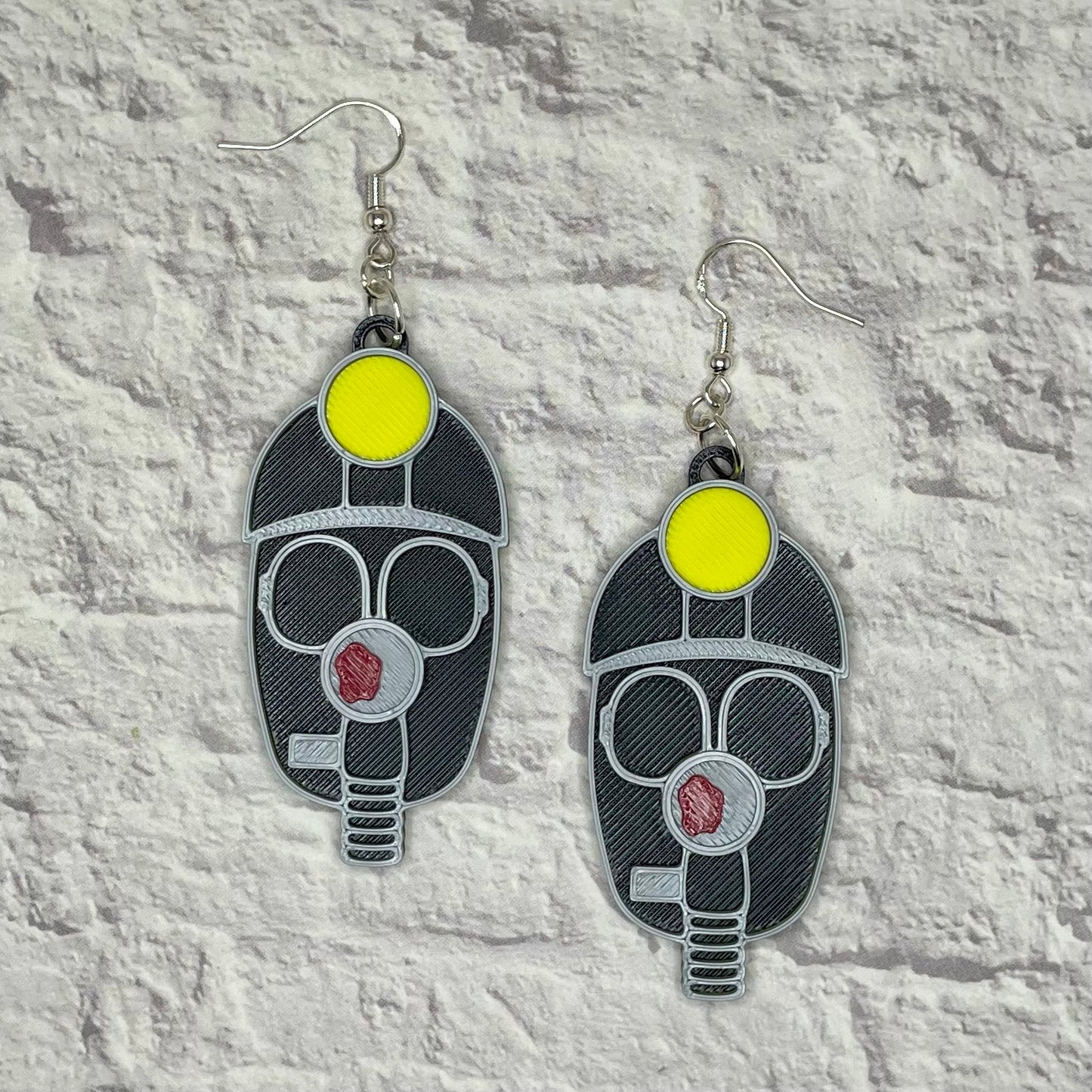 Bloody Valentine Horror Statement Earrings or Keychain 3D Printed