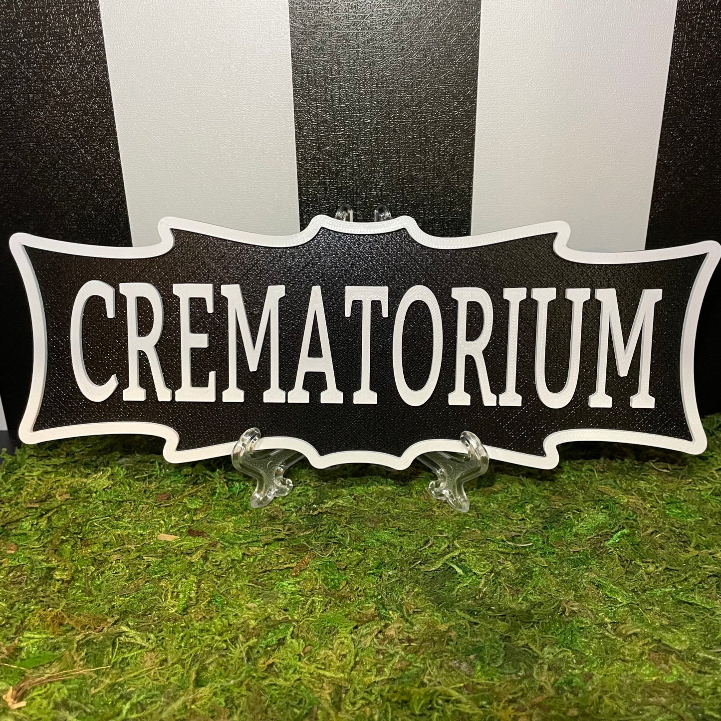Crematorium Sign Wall Hanging 3D Printed