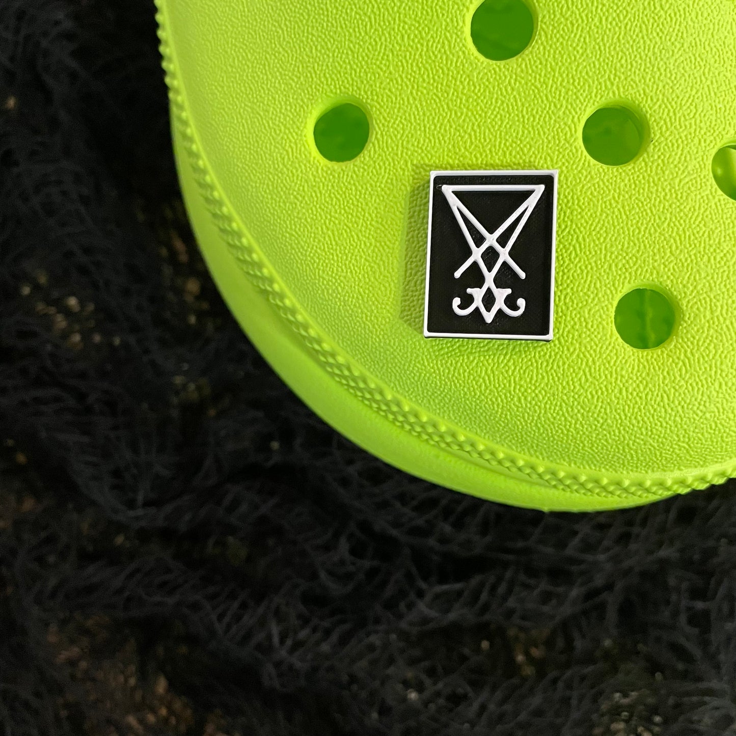 Sigil of Lucifer Shoe Charm 3D Printed