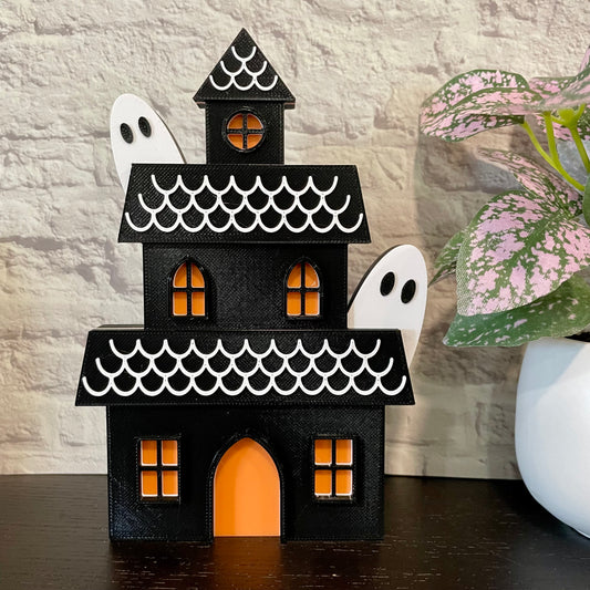 Haunted House Shelf Sitter 3D Printed