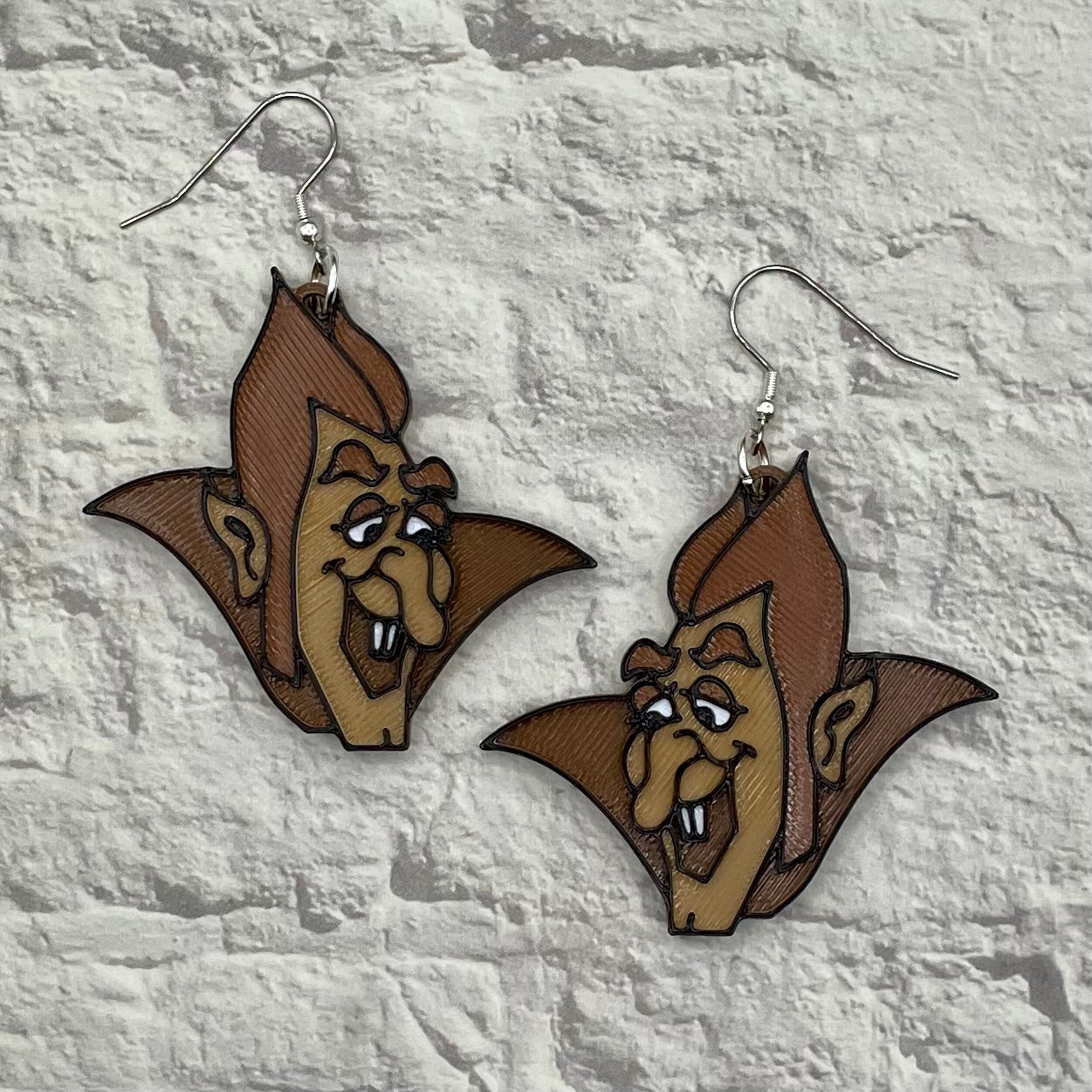 Monster Cereal Statement Earrings or Keychain 3D Printed