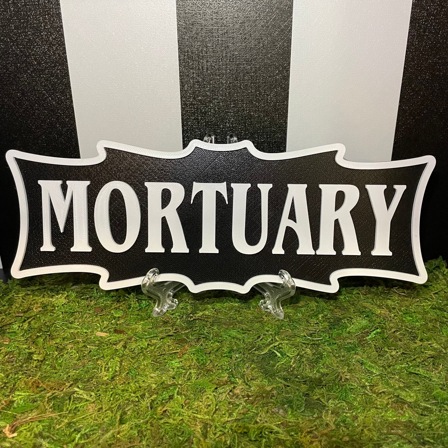 Mortuary Sign Wall Hanging 3D Printed