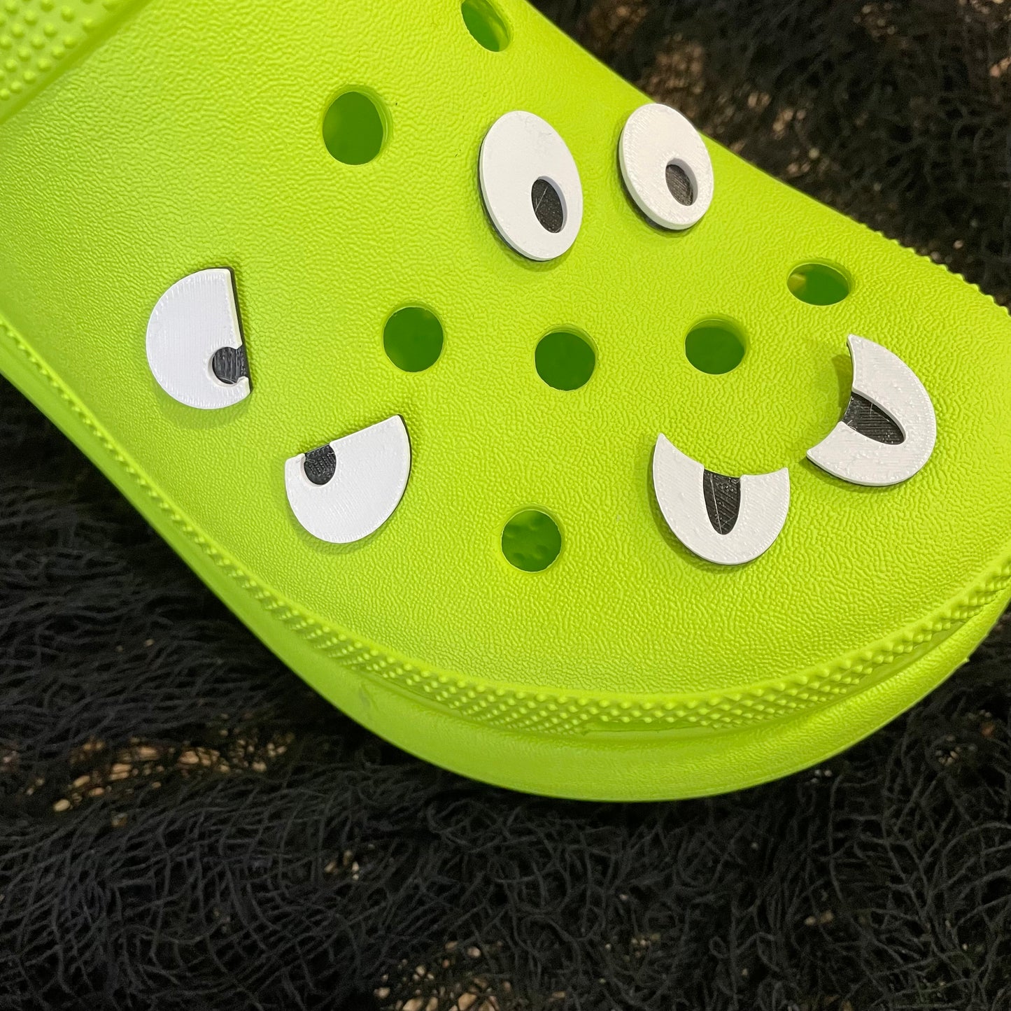 Spooky Eyes Shoe Charms 3D Printed