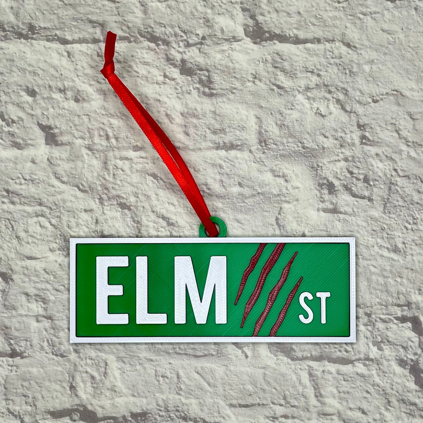 Elm Street Holiday Ornament 3D Printed