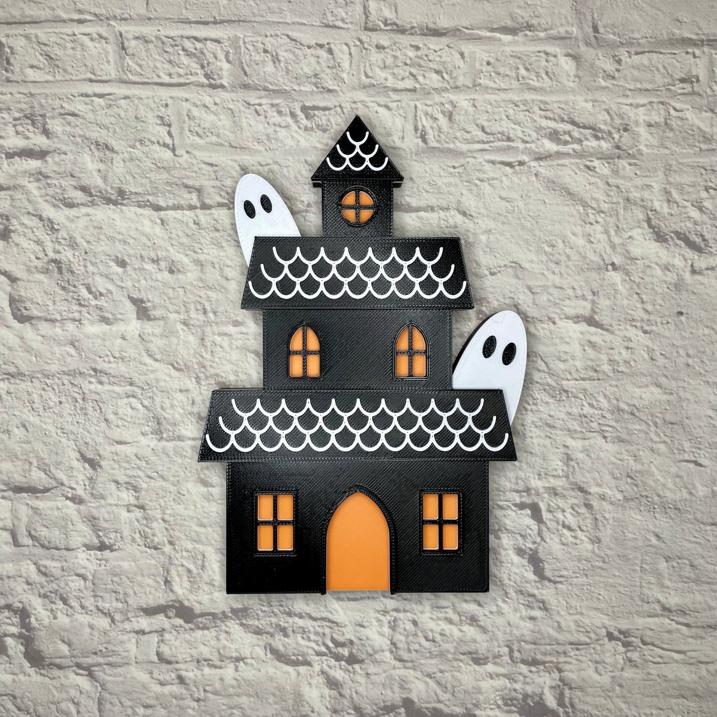 Haunted House Shelf Sitter 3D Printed