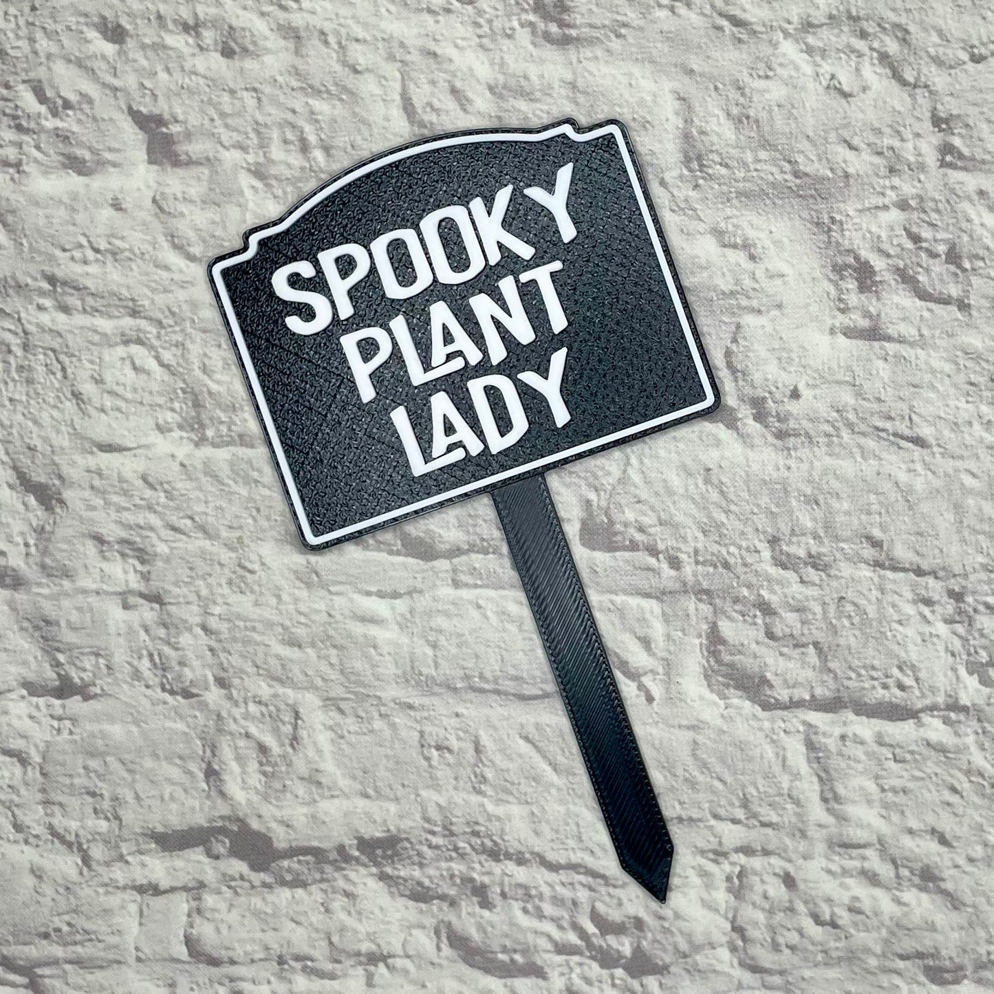 Spooky Plant Lady Plant Stake