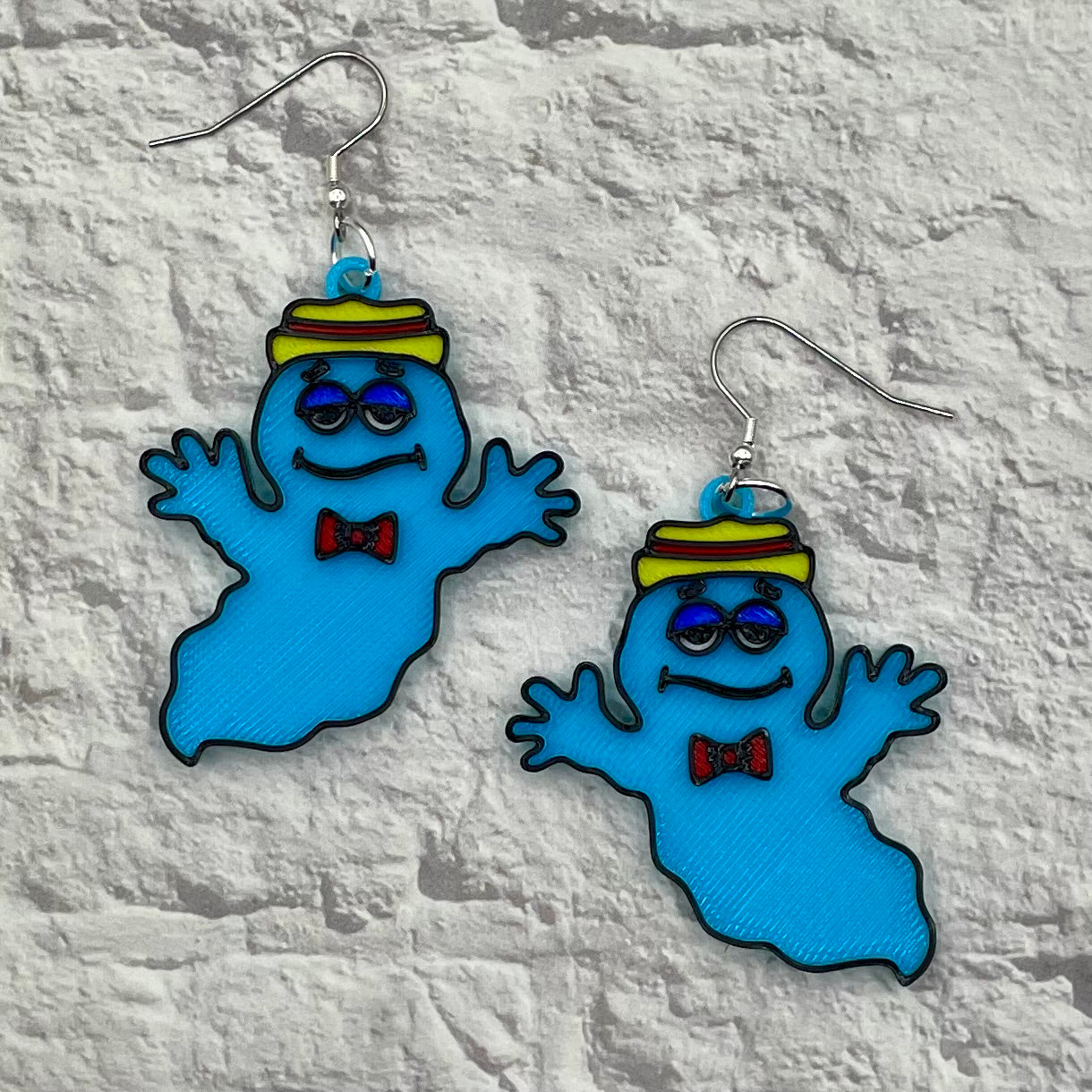 Monster Cereal Statement Earrings or Keychain 3D Printed