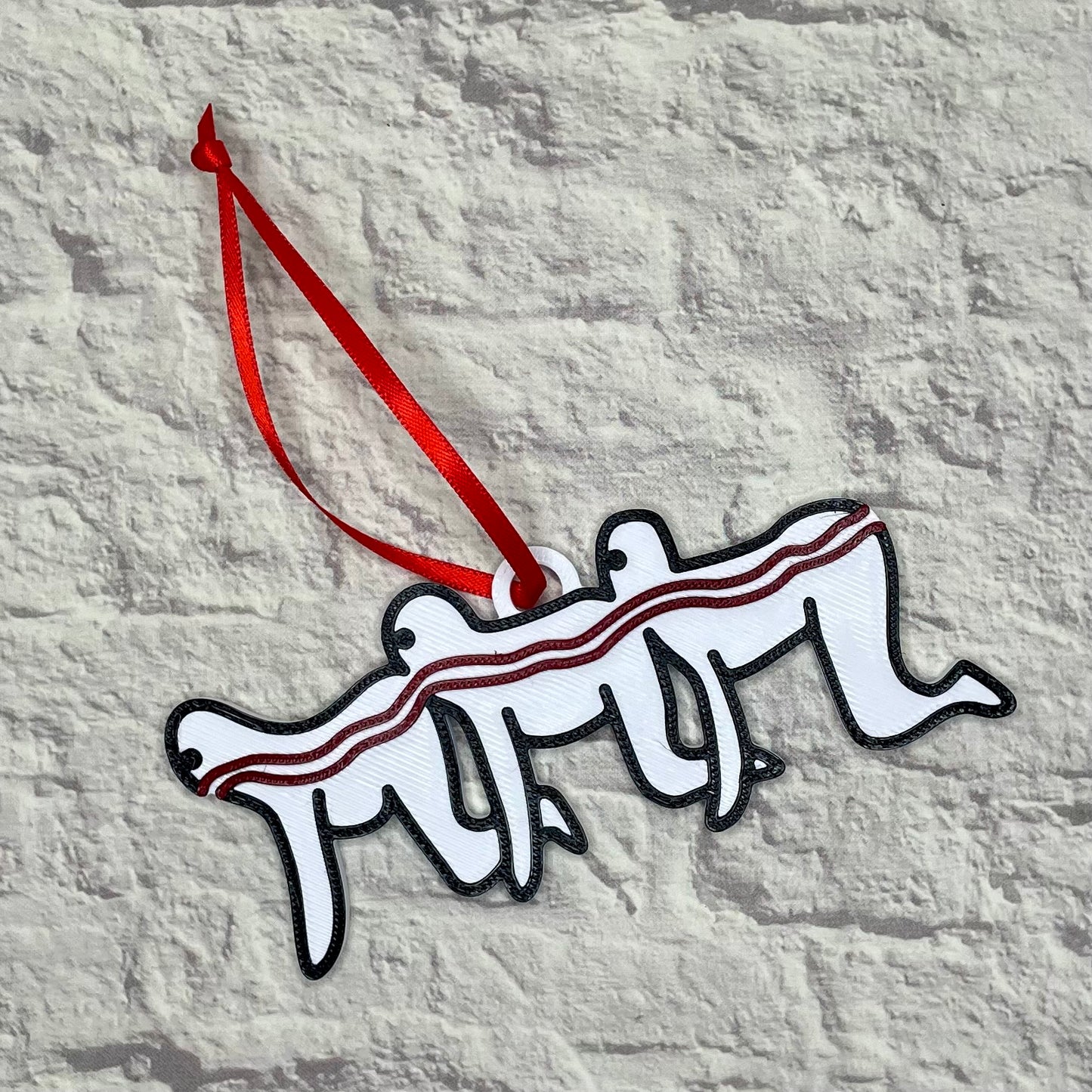 Centipede People Holiday Ornament 3D Printed