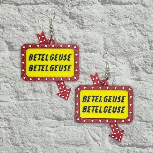 It’s Showtime Statement Earrings or Keychain 3D Printed