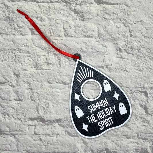 Summon The Holiday Spirit Planchette Holiday Ornament 3D Printed