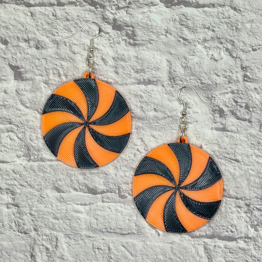 Halloween Candy Statement Earrings or Keychain 3D Printed